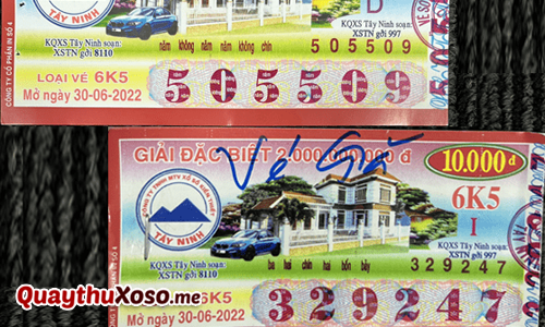 Vé số XSKT giả tinh vi, giống thật