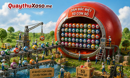 Dàn đặc biệt 50 số có xác suất trúng lên tới 50%