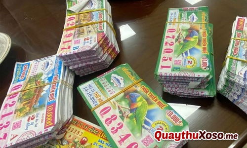 Vé số ế bị thu hồi và chặt góc Vé số ế bị thu hồi và chặt góc