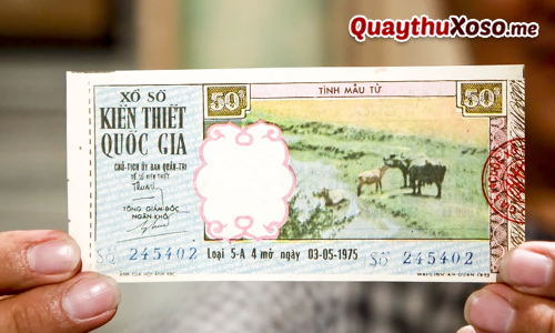 Vé số kiến thiết ra đời cách đây nhiều thập kỷ