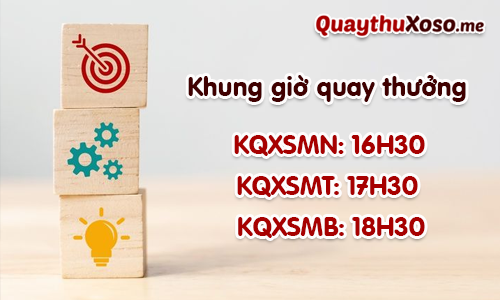 Khác biệt về khung giờ quay thưởng của XSKT 3 miền