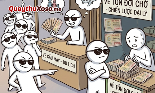 Vé số được bán sớm có thể do chiến lược của đại lý Vé số được bán sớm có thể do chiến lược của đại lý