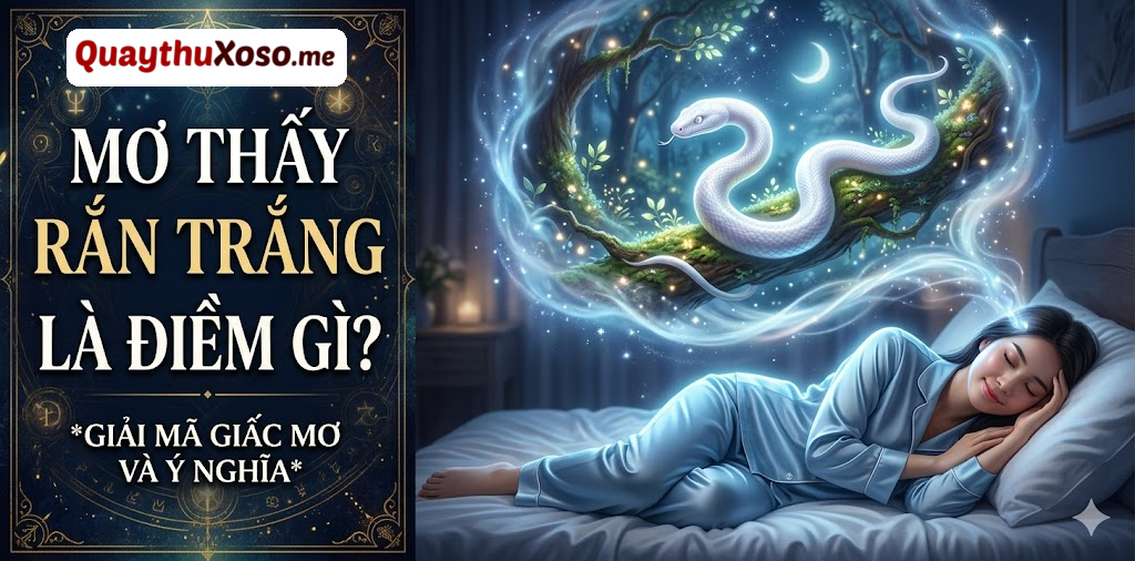 Nằm mơ thấy con rắn màu trắng có điềm may hay xui?